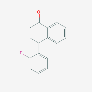 molecular formula C16H13FO B1313464 4-(2-Fluorophenyl)-3,4-dihydronaphthalen-1(2H)-one CAS No. 82101-34-6