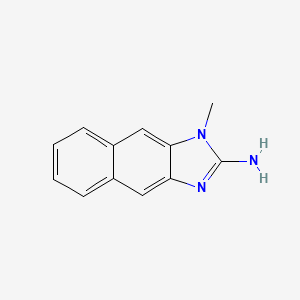 molecular formula C12H11N3 B13134699 1-Methylnaphth(2,3-d)imidazol-2-amine CAS No. 30489-67-9