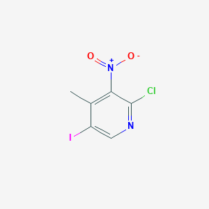 molecular formula C6H4ClIN2O2 B13134732 2-Chloro-5-iodo-4-methyl-3-nitropyridine 