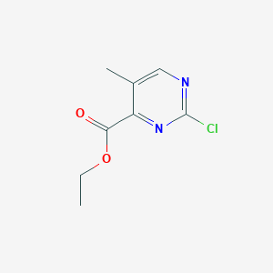 molecular formula C8H9ClN2O2 B13134764 Ethyl 2-chloro-5-methylpyrimidine-4-carboxylate 