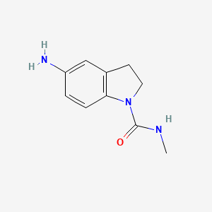 molecular formula C10H13N3O B1313493 5-Amino-N-methyl-2,3-dihydro-1H-indole-1-carboxamide CAS No. 62368-26-7