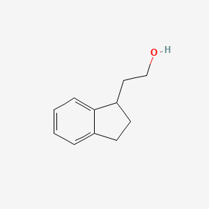 molecular formula C11H14O B1313495 2-(2,3-Dihydro-1H-inden-1-yl)ethan-1-ol CAS No. 38425-66-0