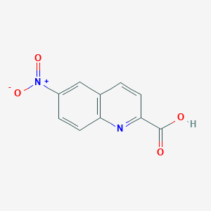 molecular formula C10H6N2O4 B1313497 6-Nitroquinoline-2-carboxylic acid CAS No. 30836-96-5