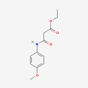 B1313499 Ethyl 3-(4-methoxyanilino)-3-oxopropanoate CAS No. 5382-15-0