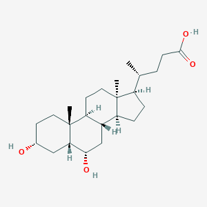 molecular formula C24H40O4 B131350 羟脱氧胆酸 CAS No. 83-49-8
