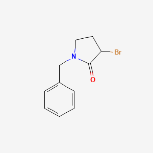 molecular formula C11H12BrNO B1313503 1-Benzyl-3-bromopyrrolidin-2-one CAS No. 77868-84-9