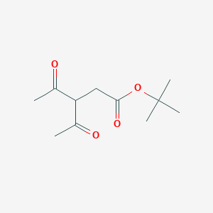 molecular formula C11H18O4 B1313510 tert-Butyl 3-acetyl-4-oxopentanoate CAS No. 116423-03-1