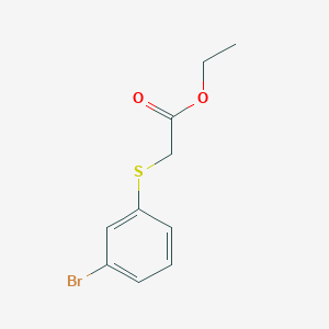 molecular formula C10H11BrO2S B1313516 Ethyl 2-(3-bromophenyl)sulfanylacetate CAS No. 141819-40-1