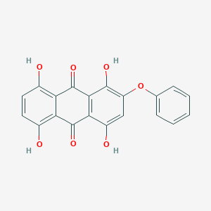 molecular formula C20H12O7 B13135181 1,4,5,8-Tetrahydroxy-2-phenoxyanthracene-9,10-dione CAS No. 62591-99-5