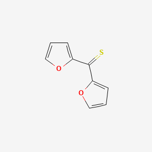 molecular formula C9H6O2S B13135203 Di(furan-2-yl)methanethione 