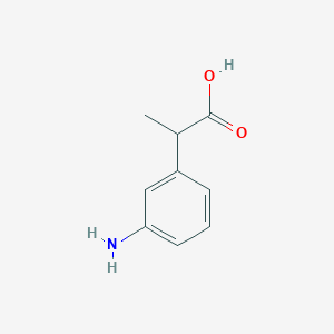 molecular formula C9H11NO2 B1313521 2-(3-aminophenyl)propanoic Acid CAS No. 21762-11-8