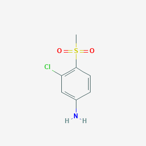 molecular formula C7H8ClNO2S B1313524 3-Chloro-4-methylsulfonylaniline CAS No. 23153-12-0
