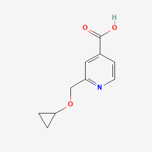 molecular formula C10H11NO3 B13135442 2-(Cyclopropoxymethyl)isonicotinicacid 
