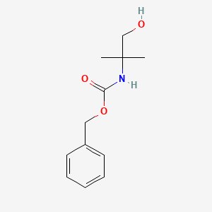 molecular formula C12H17NO3 B1313545 benzyl N-(1-hydroxy-2-methylpropan-2-yl)carbamate CAS No. 62471-40-3
