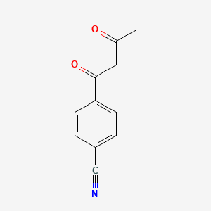 molecular formula C11H9NO2 B1313560 4-(3-Oxobutanoyl)benzonitrile CAS No. 62585-03-9