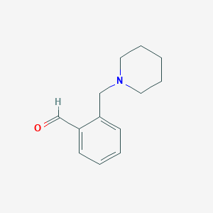 molecular formula C13H17NO B1313562 2-(Piperidin-1-ylmethyl)benzaldehyde CAS No. 61200-70-2