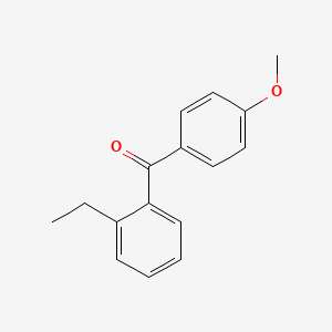 molecular formula C16H16O2 B1313565 2-Ethyl-4'-methoxybenzophenone CAS No. 341022-06-8