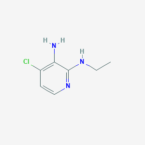molecular formula C7H10ClN3 B13135730 4-Chloro-N2-ethylpyridine-2,3-diamine 
