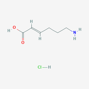 molecular formula C6H12ClNO2 B131358 (E)-6-氨基-2-己烯酸盐酸盐 CAS No. 19991-88-9