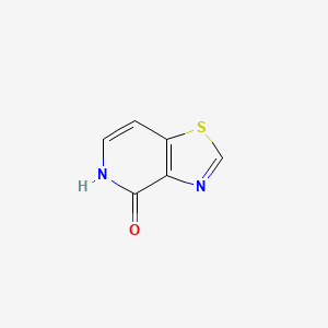 molecular formula C6H4N2OS B13135818 Thiazolo[4,5-c]pyridin-4(5h)-one 