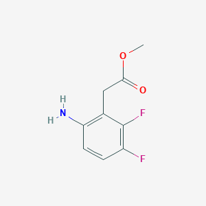 molecular formula C9H9F2NO2 B13135940 Methyl 6-amino-2,3-difluorophenylacetate 