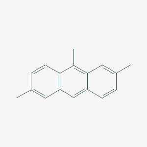 molecular formula C17H16 B13135953 2,6,9-Trimethylanthracene CAS No. 65734-36-3