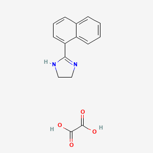 molecular formula C15H14N2O4 B13135969 2-(Naphthalen-1-yl)-4,5-dihydro-1H-imidazoleoxalate 
