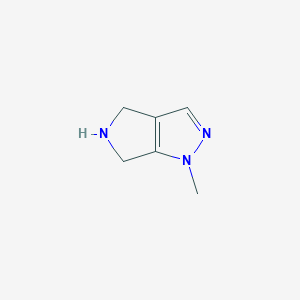 molecular formula C6H9N3 B1313603 1-Methyl-1,4,5,6-tetrahydropyrrolo[3,4-c]pyrazole CAS No. 762233-62-5