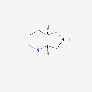 molecular formula C8H16N2 B13136052 trans-1-Methyloctahydropyrrolo[3,4-b]pyridine 