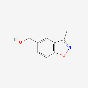 molecular formula C9H9NO2 B13136067 (3-Methylbenzo[d]isoxazol-5-yl)methanol 