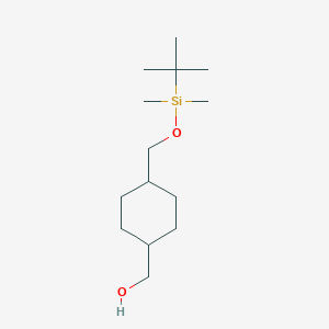 molecular formula C14H30O2Si B131361 [4-(tert-Butyldimethylsilyloxymethyl)cyclohexyl]methanol CAS No. 141836-50-2