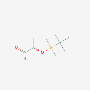 molecular formula C9H20O2Si B1313616 (S)-2-(tert-Butyldimethylsilyloxy)propanal CAS No. 87727-28-4