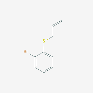 molecular formula C9H9BrS B1313622 Benzene, 1-bromo-2-(2-propenylthio)- CAS No. 154180-30-0