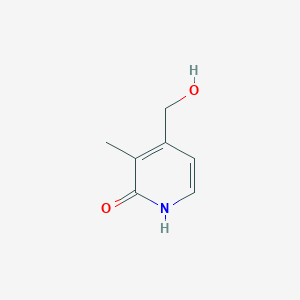 molecular formula C7H9NO2 B13136225 4-(Hydroxymethyl)-3-methylpyridin-2(1H)-one 