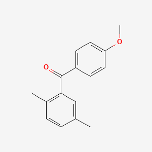 molecular formula C16H16O2 B1313625 (2,5-Dimethylphenyl)(4-methoxyphenyl)methanone CAS No. 22996-47-0