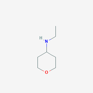molecular formula C7H15NO B1313632 N-ethyltetrahydro-2H-pyran-4-amine CAS No. 211814-15-2