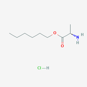 molecular formula C9H20ClNO2 B13136325 (S)-Hexyl2-aminopropanoatehydrochloride 