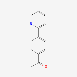 molecular formula C13H11NO B1313639 1-(4-Pyridin-2-yl-phenyl)-ethanone CAS No. 173681-56-6