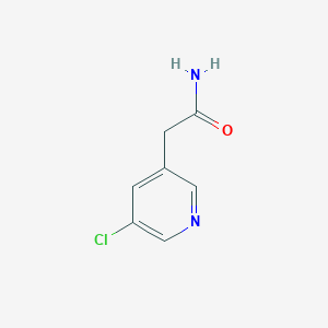 molecular formula C7H7ClN2O B13136410 2-(5-Chloropyridin-3-yl)acetamide 