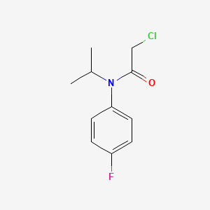 molecular formula C11H13ClFNO B1313645 Acetamide, 2-chloro-N-(4-fluorophenyl)-N-(1-methylethyl)- CAS No. 66602-64-0