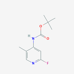 molecular formula C11H15FN2O2 B13136463 tert-Butyl (2-fluoro-5-methylpyridin-4-yl)carbamate 