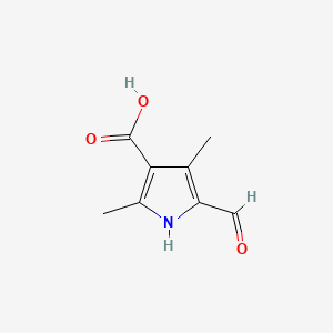 molecular formula C8H9NO3 B1313659 5-formyl-2,4-dimethyl-1H-pyrrole-3-carboxylic Acid CAS No. 253870-02-9
