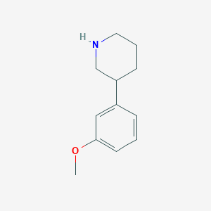 molecular formula C12H17NO B1313662 3-(3-Methoxyphenyl)piperidine CAS No. 79601-21-1