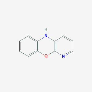 molecular formula C11H8N2O B13136654 5H-benzo[b]pyrido[3,2-e][1,4]oxazine 