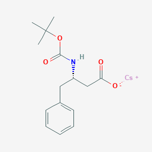 molecular formula C15H20CsNO4 B13136692 Cesium(S)-3-((tert-butoxycarbonyl)amino)-4-phenylbutanoate 