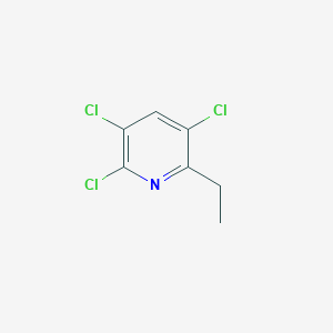 molecular formula C7H6Cl3N B13136696 2,3,5-Trichloro-6-ethylpyridine 
