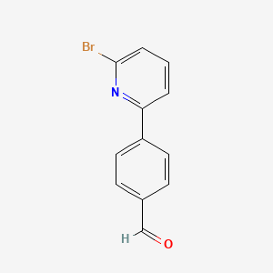 molecular formula C12H8BrNO B1313671 4-(6-Bromopyridin-2-yl)benzaldehyde CAS No. 588727-65-5