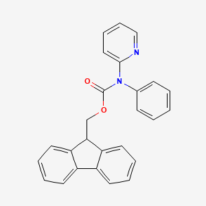 molecular formula C26H20N2O2 B13136749 (9H-Fluoren-9-yl)methyl phenyl(pyridin-2-yl)carbamate CAS No. 192635-63-5