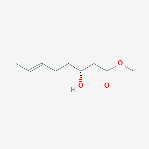 molecular formula C10H18O3 B1313675 (R)-methyl-3-hydroxy-7-methyl-6-octenoate CAS No. 87894-26-6