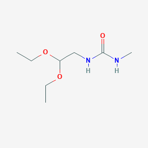 molecular formula C8H18N2O3 B1313677 1-(2,2-二乙氧基乙基)-3-甲基脲 CAS No. 61224-27-9